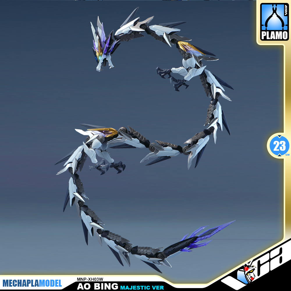 Motor Nuclear 摩动核 MNP-XH03W Ao Bing 敖丙 Majestic Ver 威武色 Metal Build Structure Action Figure Toy Kit VCA Gundam Thailand