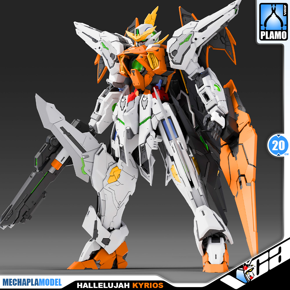 Super Soldier 1/100 Hallelujah Gundam Kyrios GK Ver Master Grade MG Mechapla Plastic Model Action Figure Toy Kit VCA Thailand