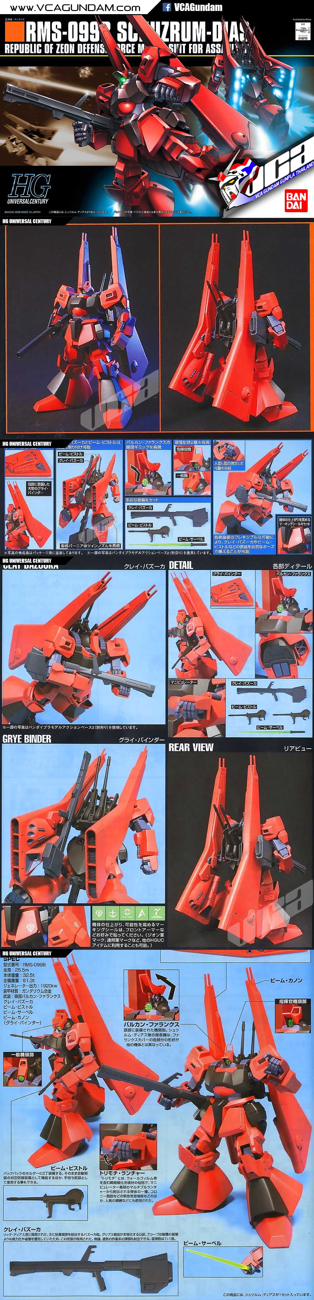 HG RMS-099B SCHUZRUM-DIAS ชซวชรัม ไดแอส