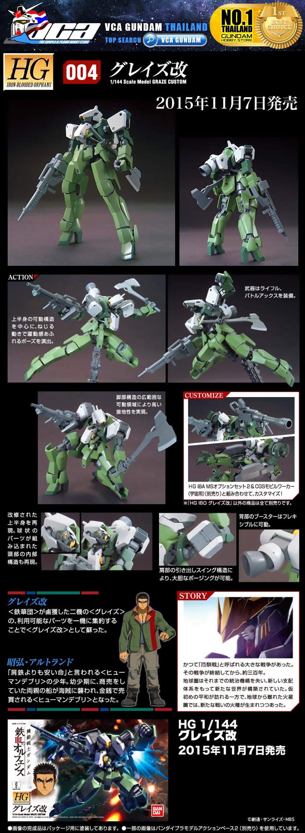 HG EB-06/TC GRAZE CUSTOM เกรซ คัสตอม