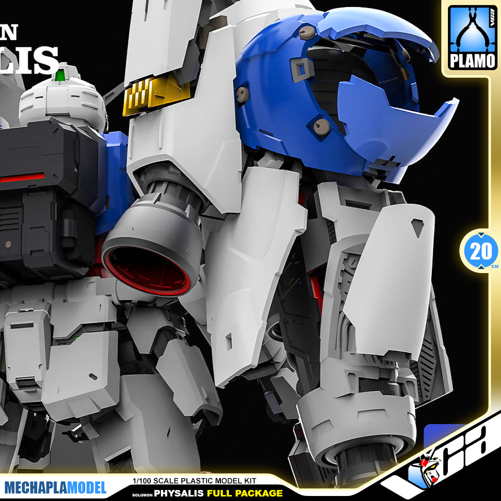 Solomon 所罗门模玩 RX-78GP02A Gundam Physalis MLRS Mechanical Clear Full Package Master Grade MG Action Figure Model Toy Kit VCA Thailand
