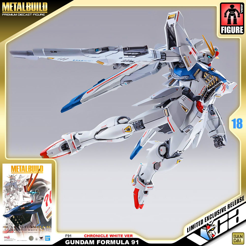 ⭐️ PREMIUM BANDAI PB TAMASHII NATIONS METAL BUILD MB GUNDAM F91 CHRONICLE WHITE VER กันดั้ม ฟิกเกอร์ ของเล่น VCA GUNDAM