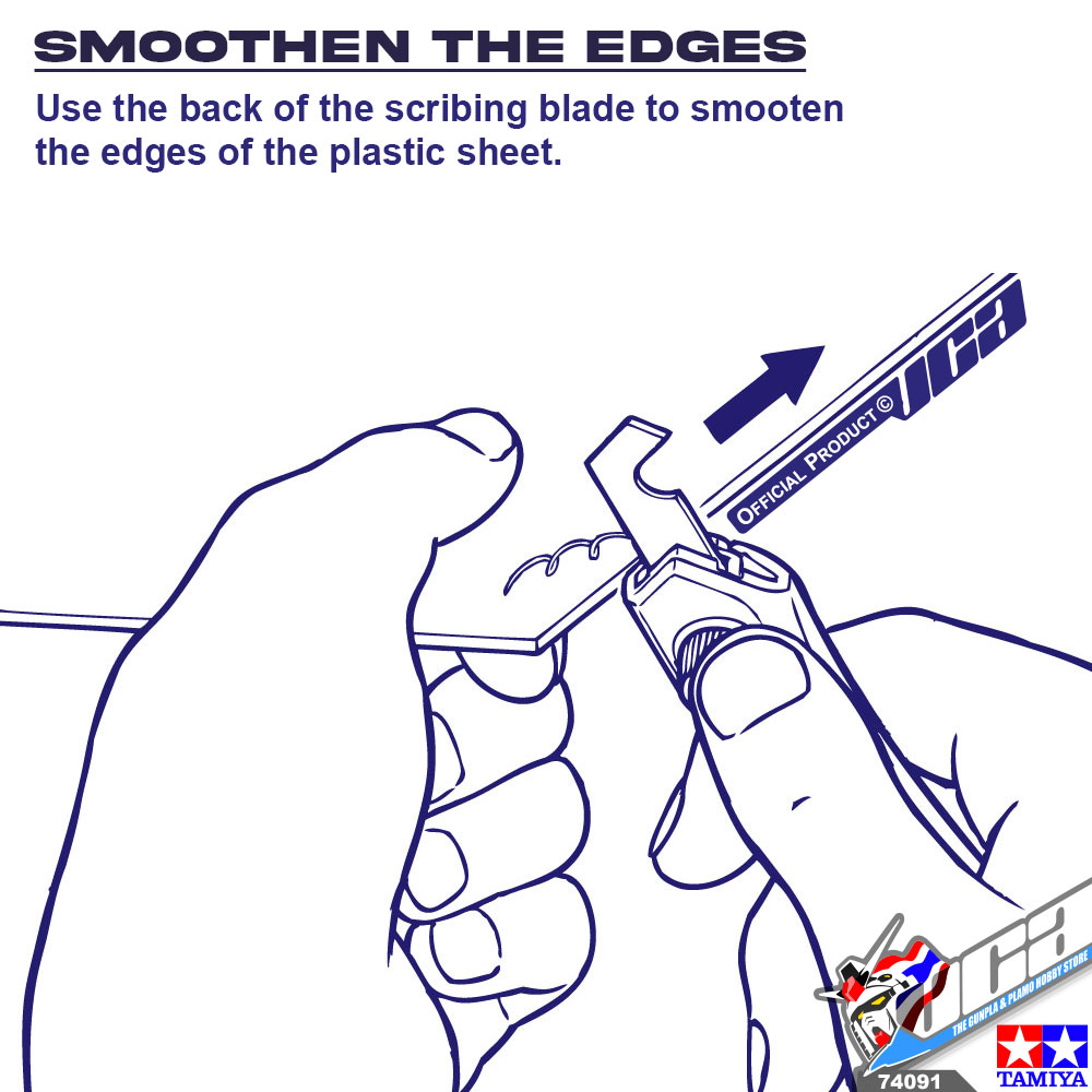 TAMIYA 74091 PLASTIC SCRIBER II CUTTER HOBBY มีดเดินลาย ทามิย่า อุปกรณ์เซาะร่อง โมเดล กันดั้ม กันพลา VCA GUNDAM