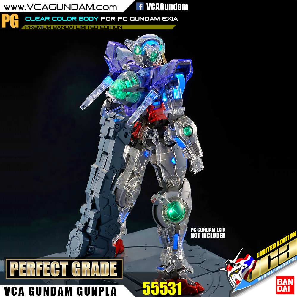 CLEAR COLOR BODY FOR PG GUNDAM EXIA กันดั้ม เอ็กเซีย