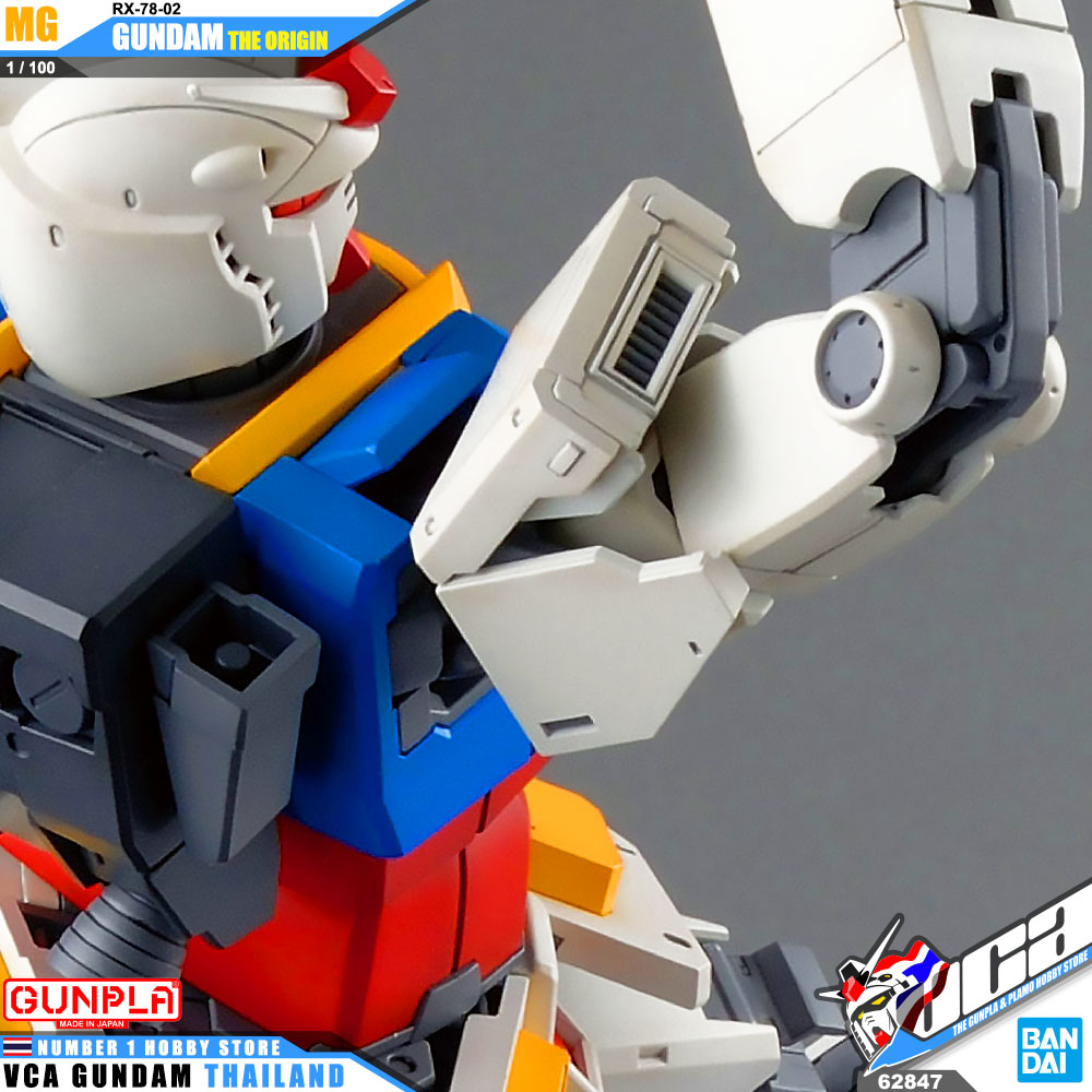 BANDAI GUNPLA MASTER GRADE MG 1/100 RX-78-02 GUNDAM THE ORIGIN โมเดล กันดั้ม กันพลา VCA GUNDAM