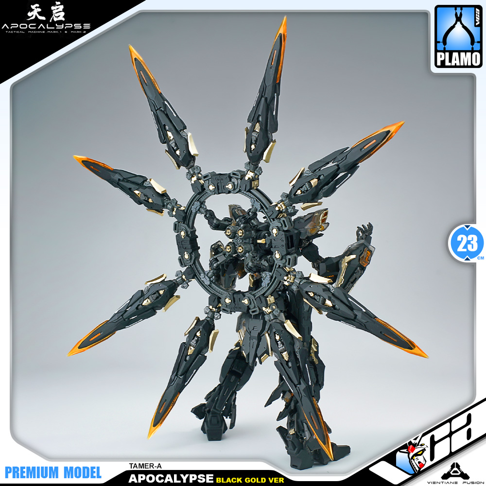 Vientiane Fusion 万象聚变 Apocalypse 天启 Black Gold Ver Metal Build Structure Model Action Figure Kit VCA Gundam Thailand
