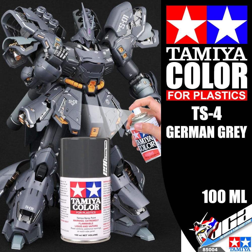 TAMIYA 85004 TS-4 GERMAN GREY COLOR SPRAY PAINT CAN 100ML