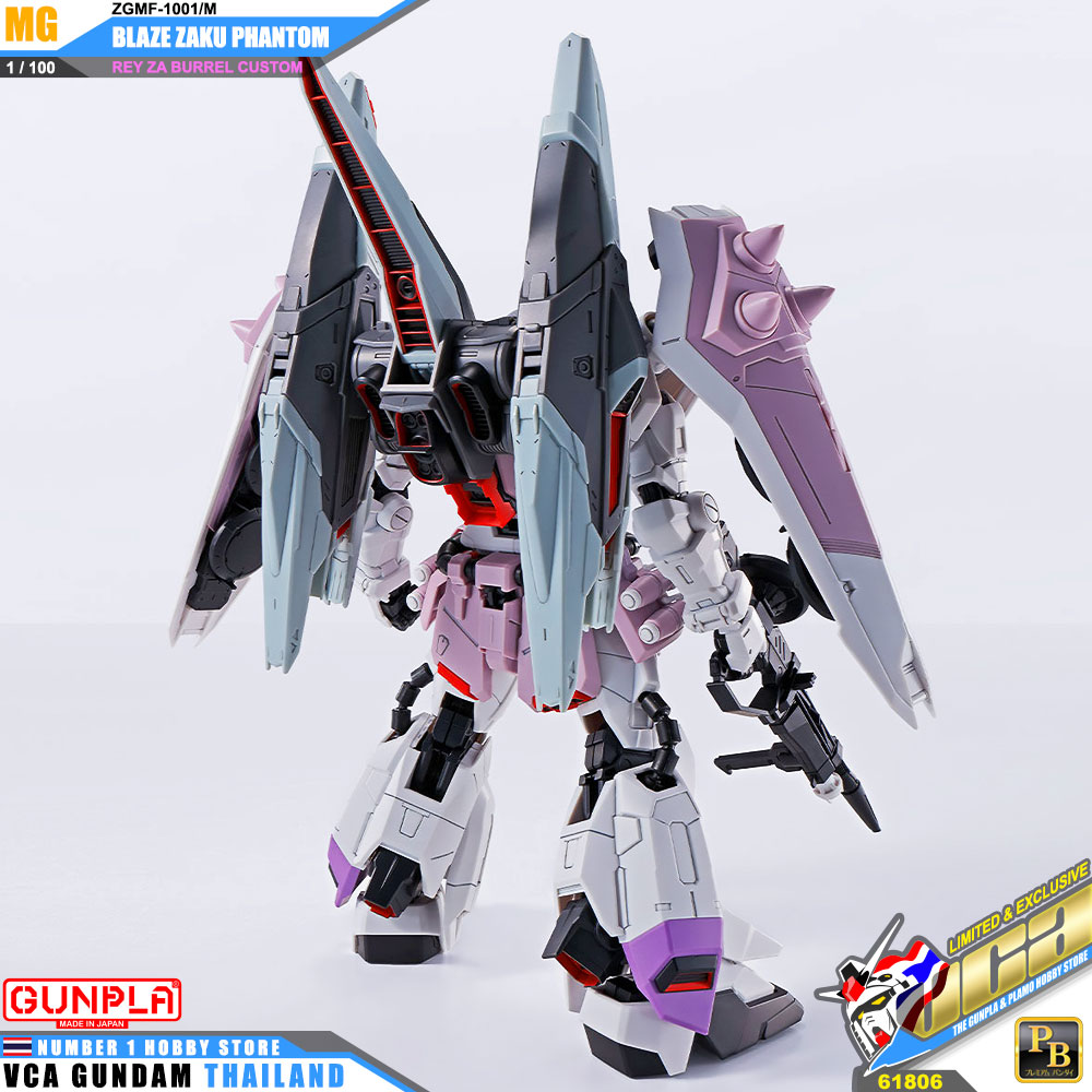 PREMIUM BANDAI GUNPLA MASTER GRADE MG 1/100 BLAZE ZAKU PHANTOM REY ZA BURREL CUSTOM โมเดล กันดั้ม กันพลา VCA GUNDAM