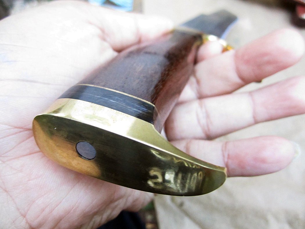 มีดเหล็กหลายDamascus steel custom handmade hunting Bowie knife 13"