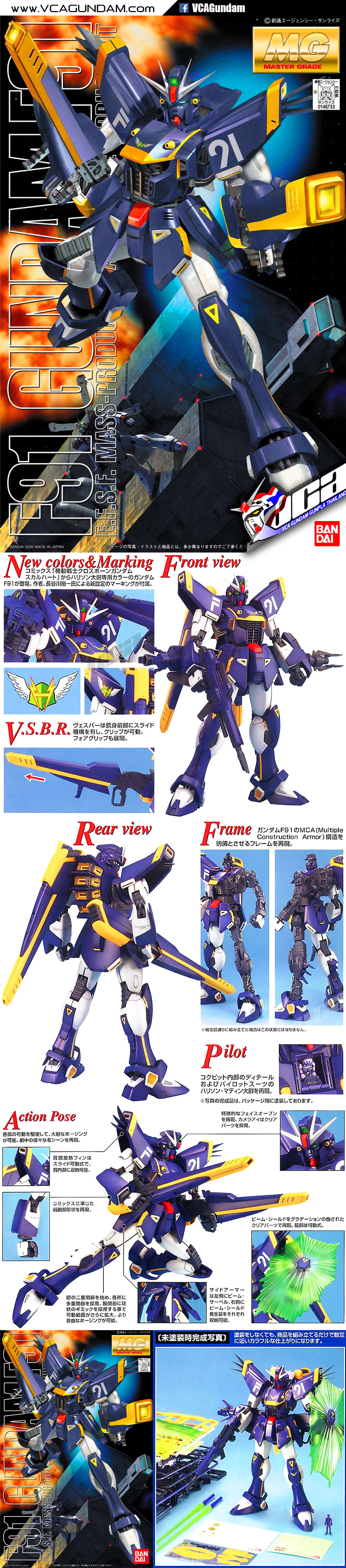 MG GUNDAM F91 HARRISON MADDIN'S กันดั้ม F91