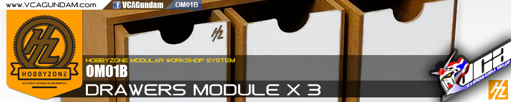 OM01B DRAWERS MODULE X 3