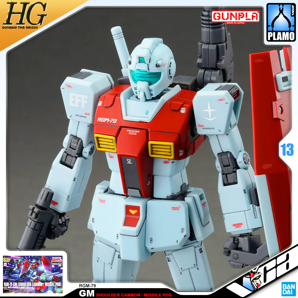 Bandai High Grade HG RGM-79 GM (SHOULDER CANNON / MISSILE POD)