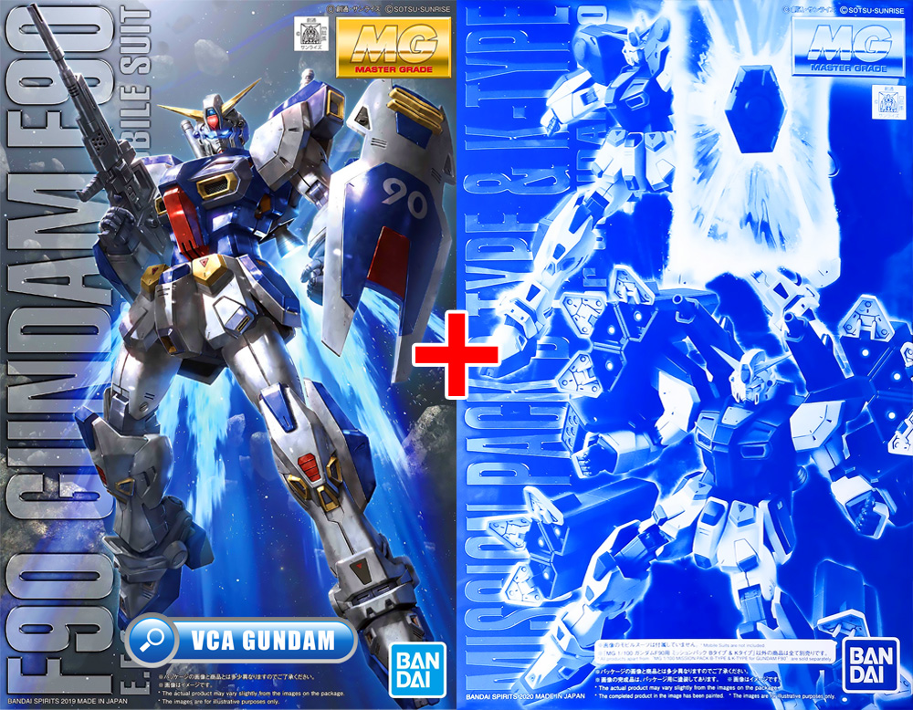 ⭐️ PREMIUM BANDAI PB GUNPLA MASTER GRADE MG 1/100 GUNDAM F90 MISSION PACK B K TYPE ประกอบ หุ่นยนต์ โมเดล กันดั้ม กันพลา ของเล่น VCA GUNDAM