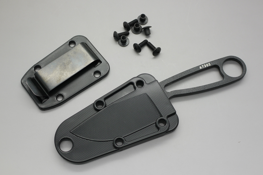 ESEE Knives: Izula-OD, Fixed Blade Neck Knife with Skeletized Handle - Green