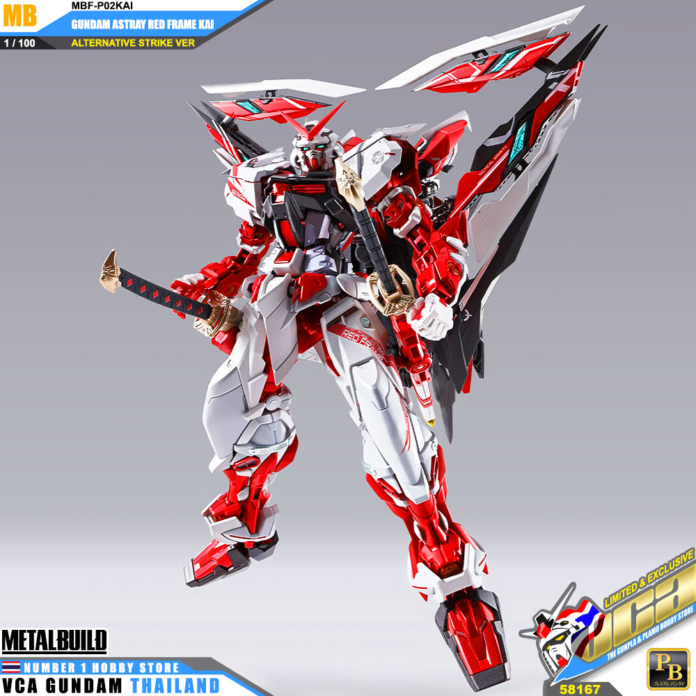 Bandai Metal Build MB MBF-P02KAI GUNDAM ASTRAY RED FRAME KAI กันดั้ม แอสเทรย์ เรด เฟรม