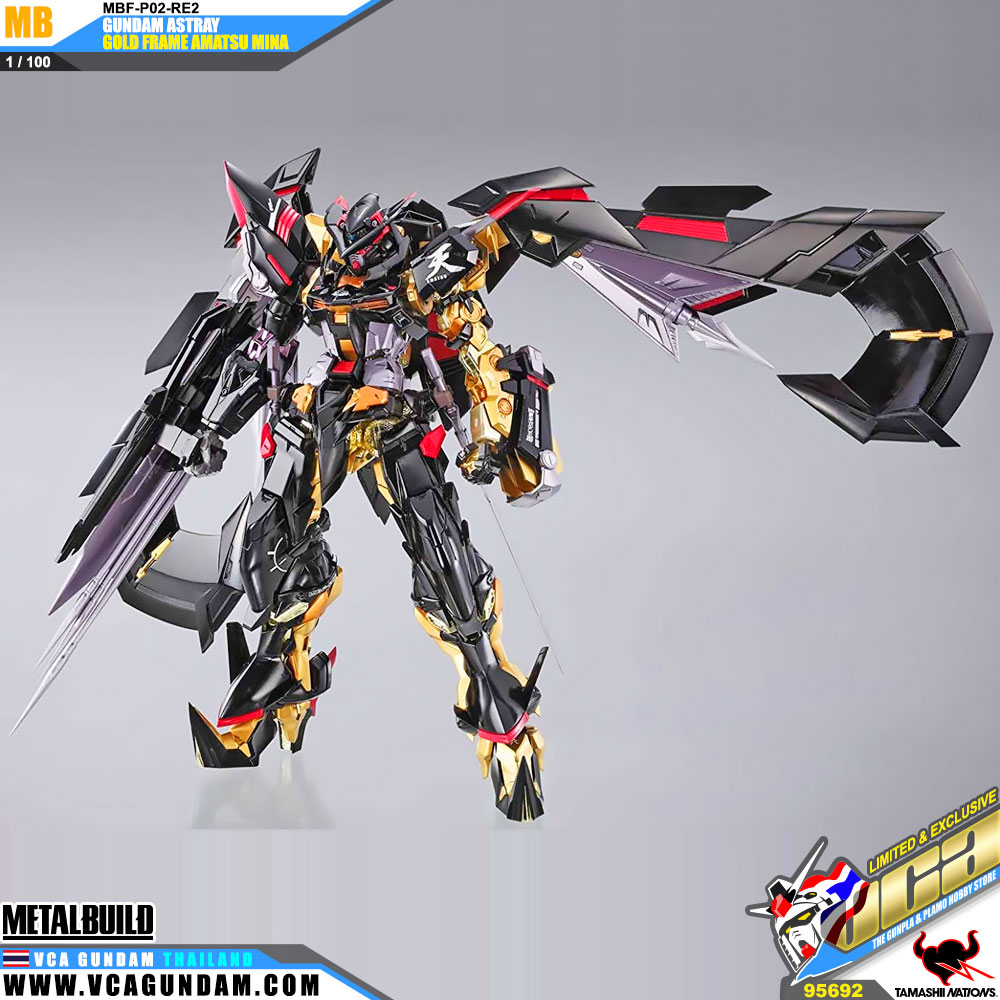 Metal Build MPF-P02-RE2 GUNDAM ASTRAY GOLD FRAME AMATSU MINA กันดั้ม สเทรย์ โกลด์ เฟรม อามัตสึ