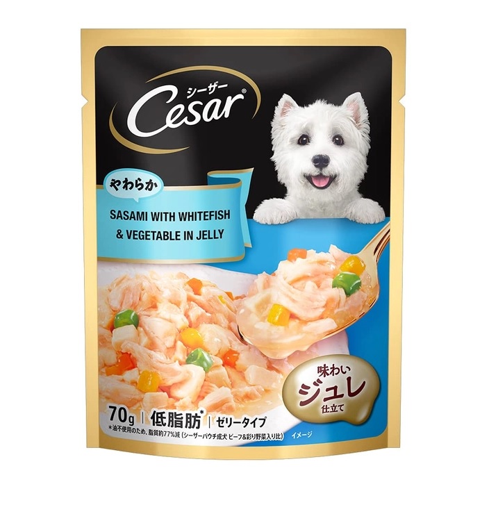 cesar ซีซาร์ อาหารสุนัขเปียกชนิดซอง ขนาด 70gX16