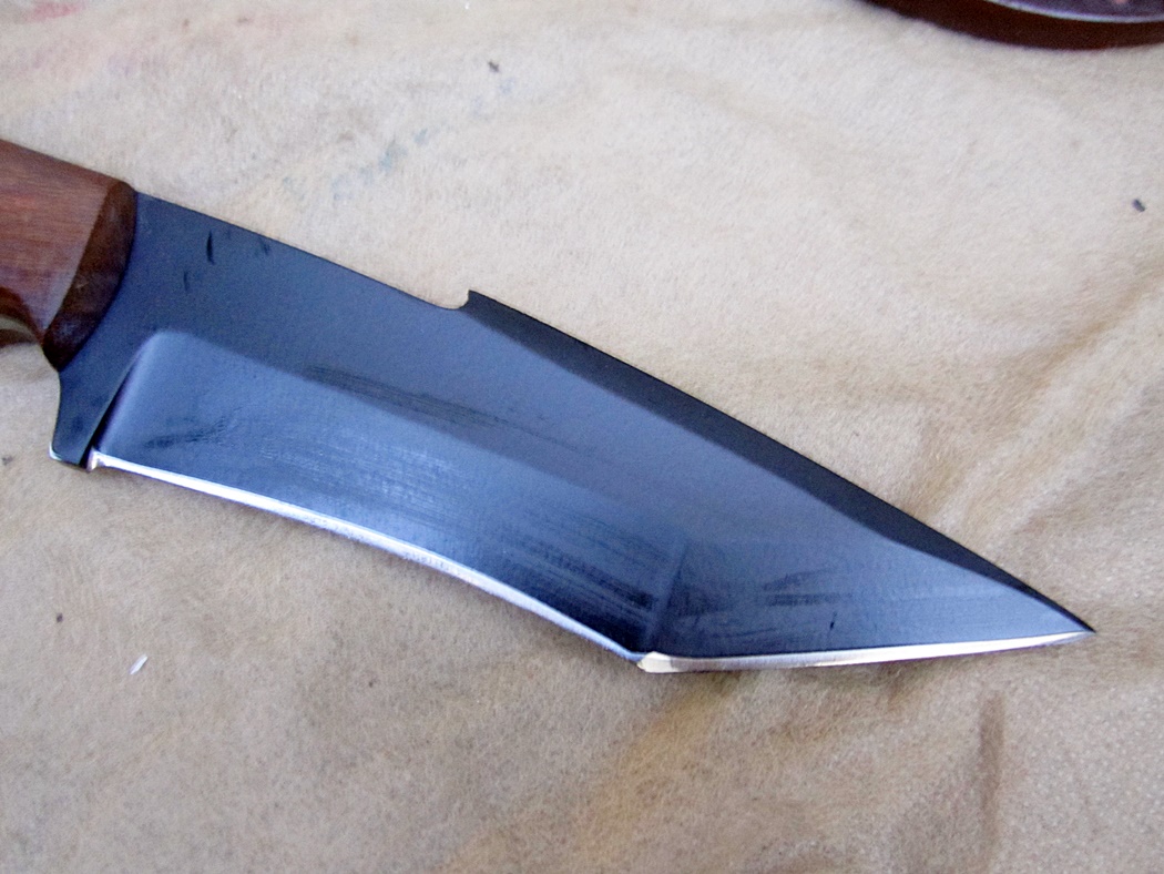 มีดHAND MADE BY ALONZO KNIVES USA CUSTOM TACTICAL TANTO 1095 KNIFE ROSE WOOD