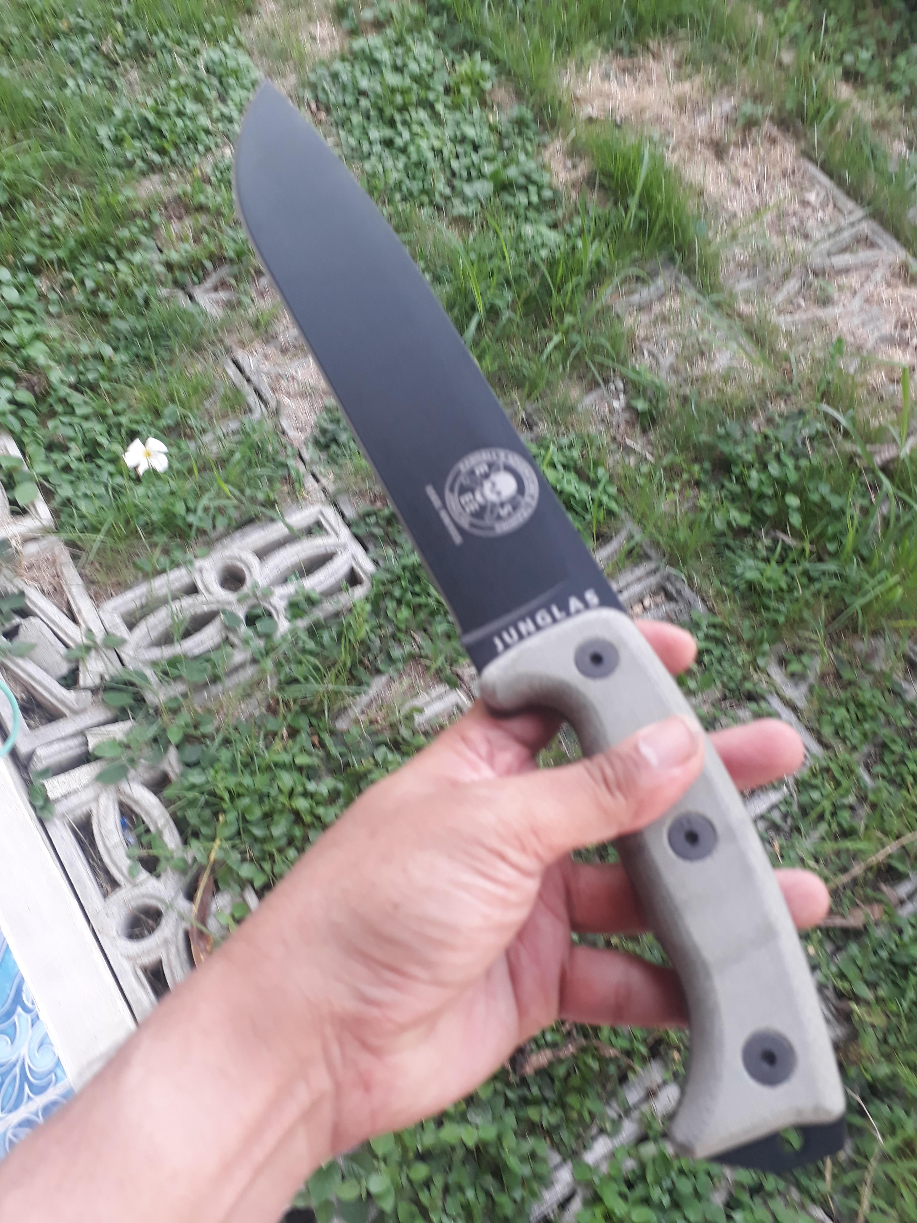 มีดESEE Knives: ESEE-JUNGLAS, Black Plain