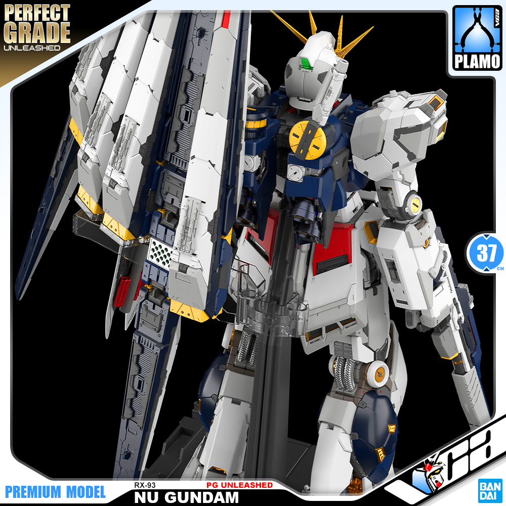 Bandai Gunpla Perfect Grade Unleashed PGU 1/60 PG RX-93 Nu Gundam Action Figure Model Toy Kit VCA Thailand