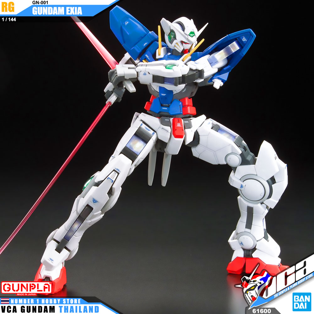 BANDAI GUNPLA REAL GRADE RG 1/144 GUNDAM EXIA โมเดล กันดั้ม กันพลา VCA GUNDAM