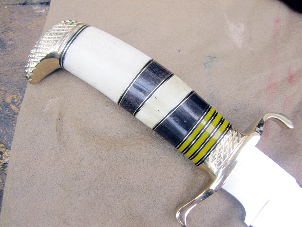 มีดเหล็กD2 UK HAND MADE BY IMPACT CUSTOM D2 BOWIE KNIFE