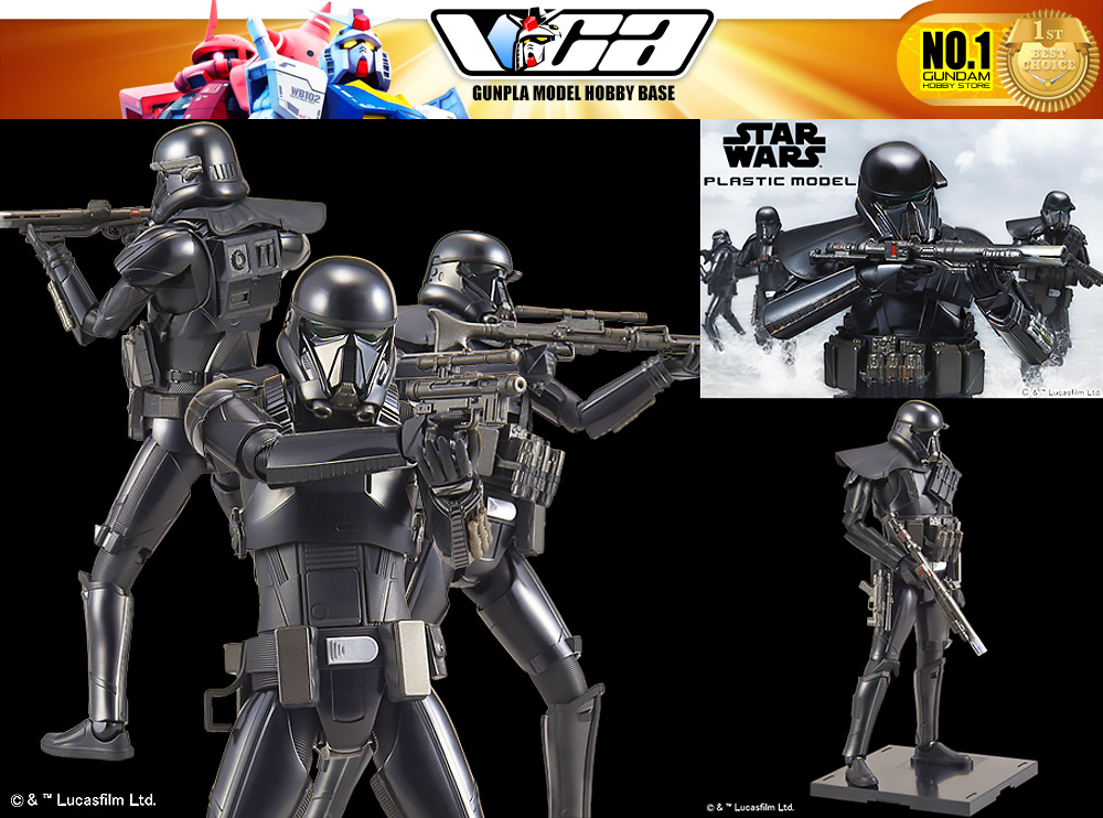 ⭐️ BANDAI STAR WARS 1/12 DEATH TROOPER ROGUE ONE ประกอบ หุ่นยนต์ โมเดล กันดั้ม กันพลา ของเล่น VCA GUNDAM