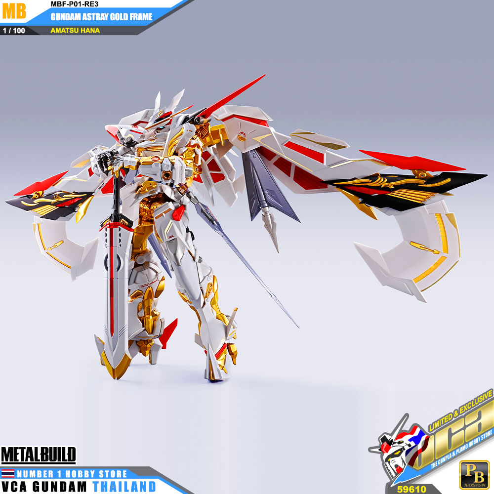 Premium Bandai Tamashii Nations METAL BUILD GUNDAM ASTRAY GOLD FRAME AMATSU HANA