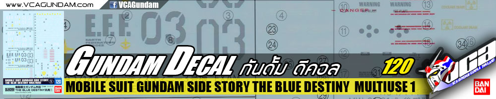 GD120 | MOBILE SUIT GUNDAM SIDE STORY THE BLUE DESTINY MULTIUSE 1