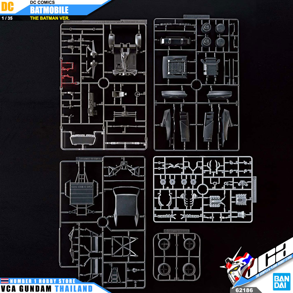BANDAI 1/35 BATMOBILE THE BATMAN VER VESION DC COMICS แบทแมน พลาสติก โมเดล VCA GUNDAM