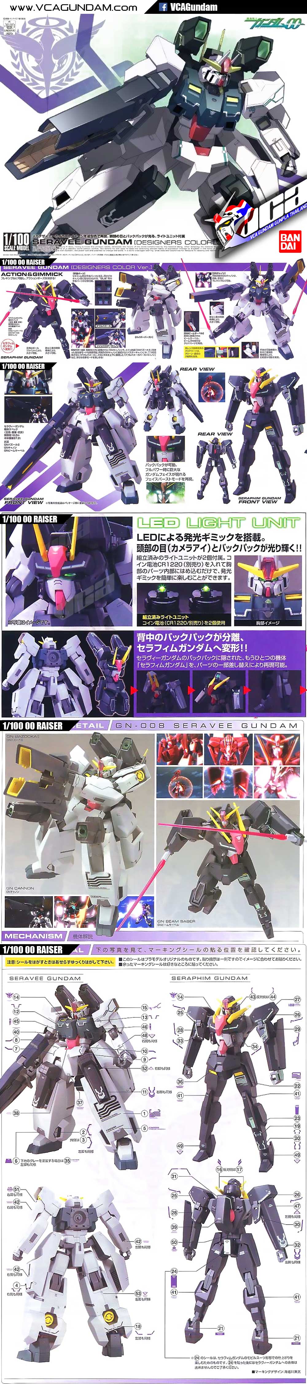 1/100 SERAVEE GUNDAM (DESIGNERS COLOR VER) เซราวี กันดั้ม
