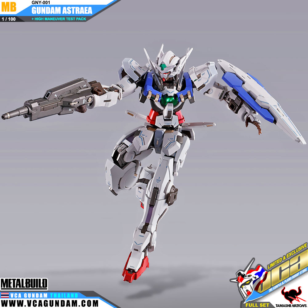 Metal Build GNY-001 GUNDAM ASTRAEA + HIGH MANEUVER TEST PACK FULL SET