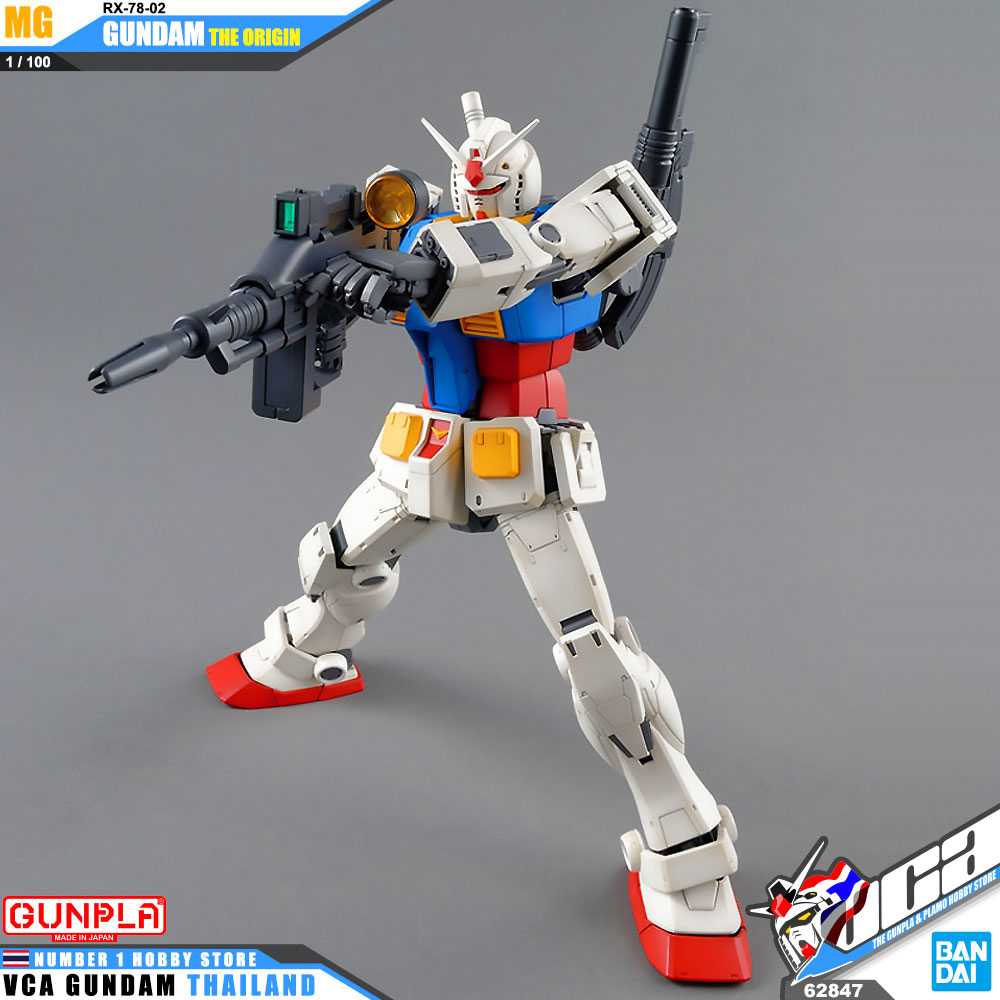 BANDAI GUNPLA MASTER GRADE MG 1/100 RX-78-02 GUNDAM THE ORIGIN โมเดล กันดั้ม กันพลา VCA GUNDAM