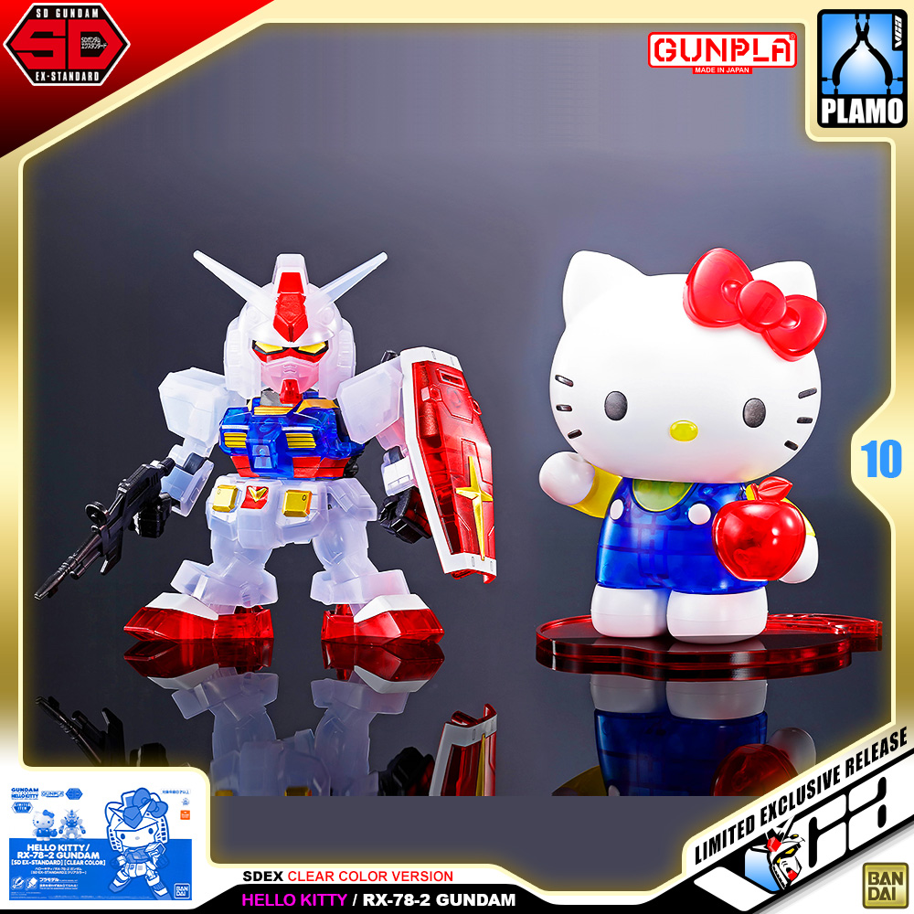 Bandai SDEX HELLO KITTY / RX-78-2 GUNDAM CLEAR COLOR