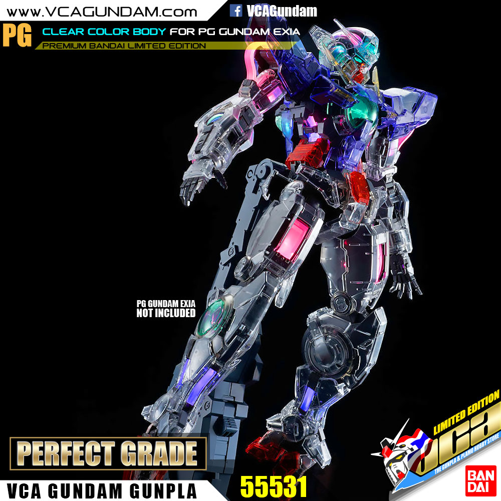 CLEAR COLOR BODY FOR PG GUNDAM EXIA กันดั้ม เอ็กเซีย