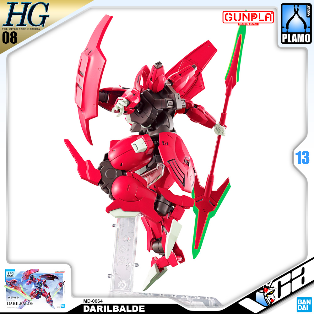 ⭐️ BANDAI GUNPLA HIGH GRADE THE WITCH FROM MERCURY HGTWFM HG 1/144 DARILBALDE ประกอบ หุ่นยนต์ โมเดล กันดั้ม กันพลา ของเล่น VCA GUNDAM