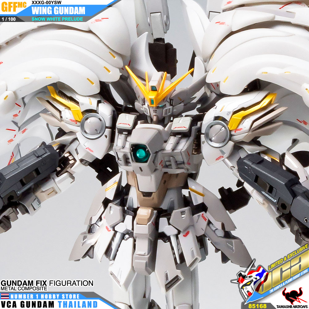Bandai Gundam Fix Figuration Metal Composite GFFMC XXXG-00YSW WING GUNDAM SNOW WHITE PRELUDE วิง กันดั้ม