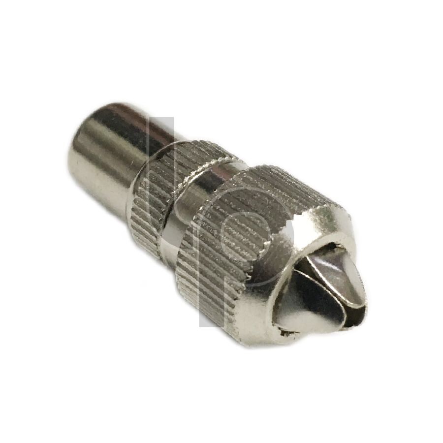 แจ็คเสาอากาศ ทีวี RG6 ตัวผู้ แพ็ค 2 ชิ้น เหล็ก