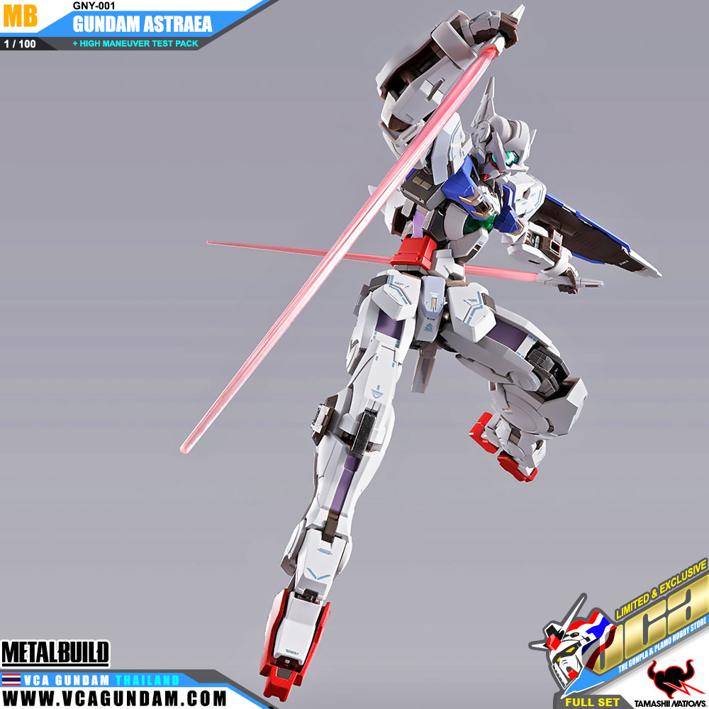 Metal Build GNY-001 GUNDAM ASTRAEA + HIGH MANEUVER TEST PACK FULL SET