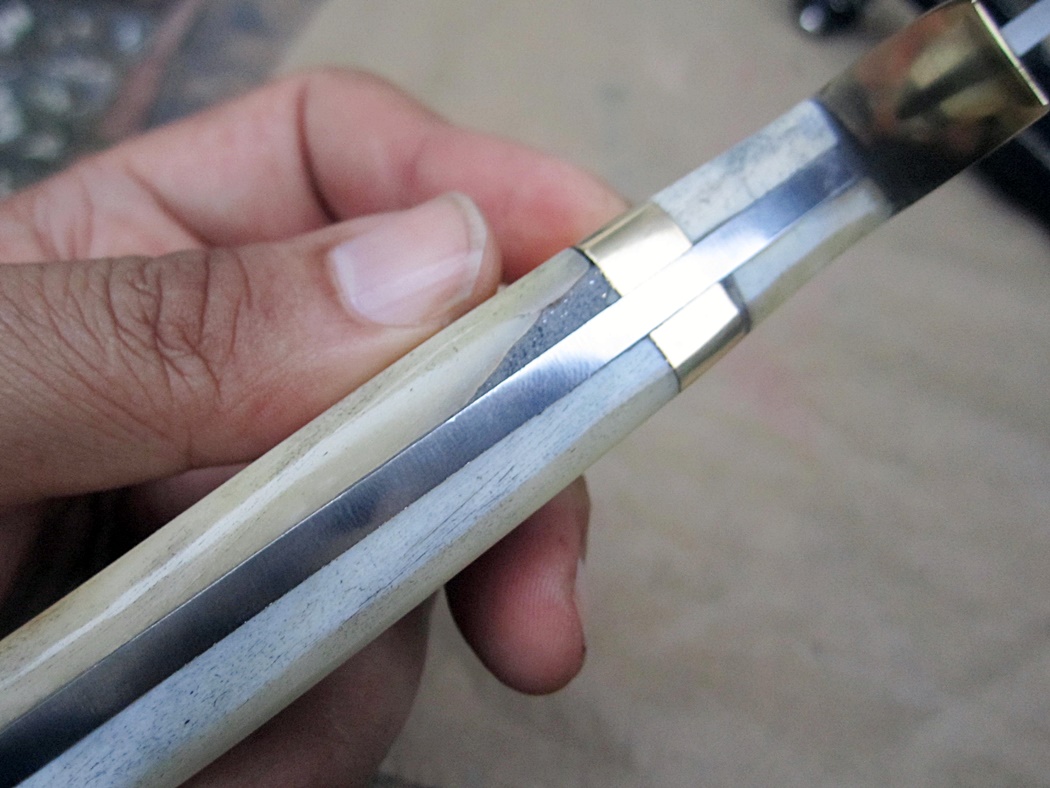 มีดใบตายเหล็ก 440c ( B96)