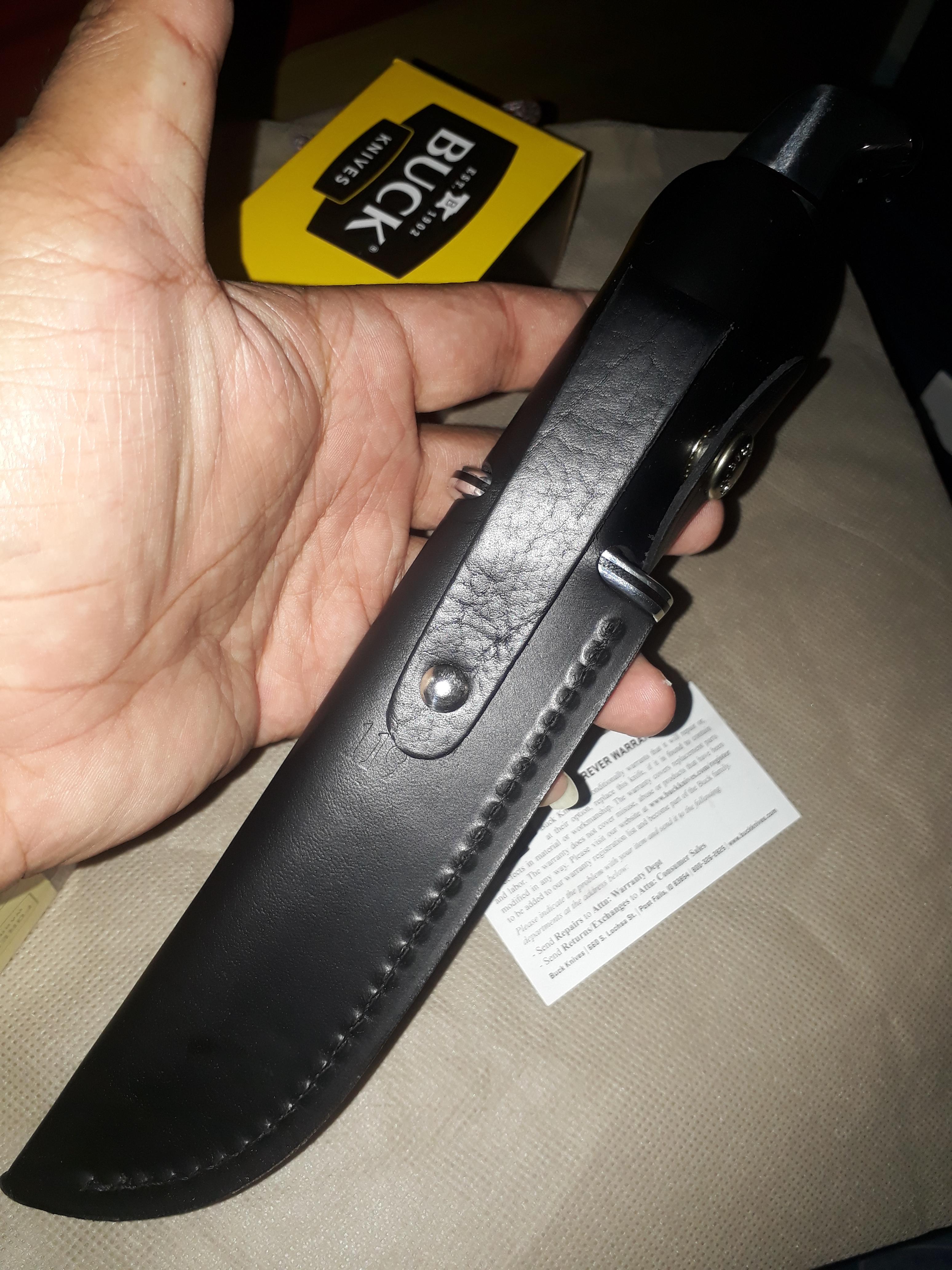 Buck Knives 119 Special Red Micarta BOS S30V Steel Fixed Blade Knife 119RDSSH