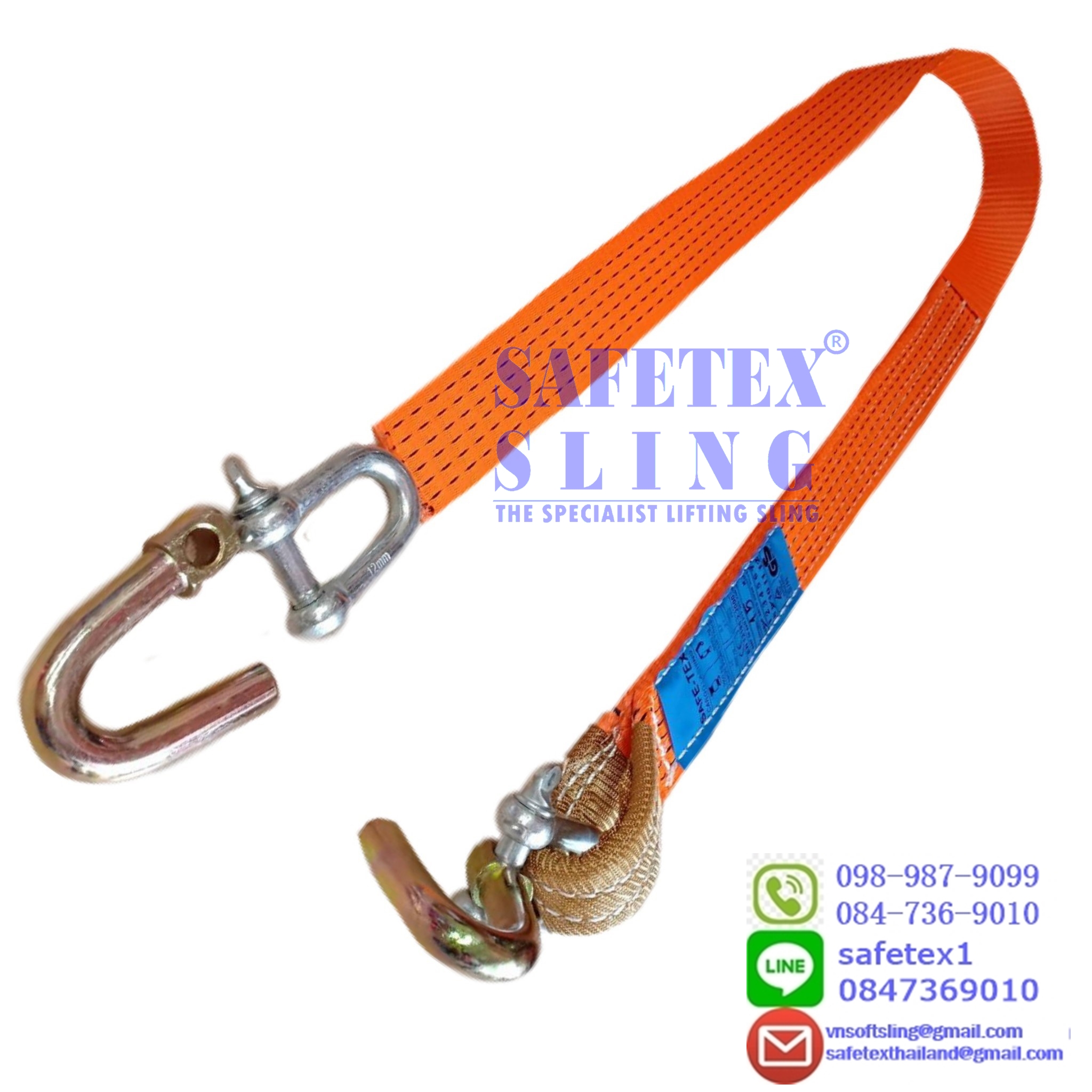 สายรัดรถขนส่งรถ High Tension Strap, Vehicle Transport, สายรัดรถขนส่งรถ, สายรัดรถออโต้, สายรัดรถเทรลเลอร์, สายรัดรถขนรถ สายรัดโพลีเอสเตอร์ สายรัดขนส่งรถ มีห่วง 1 ข้าง