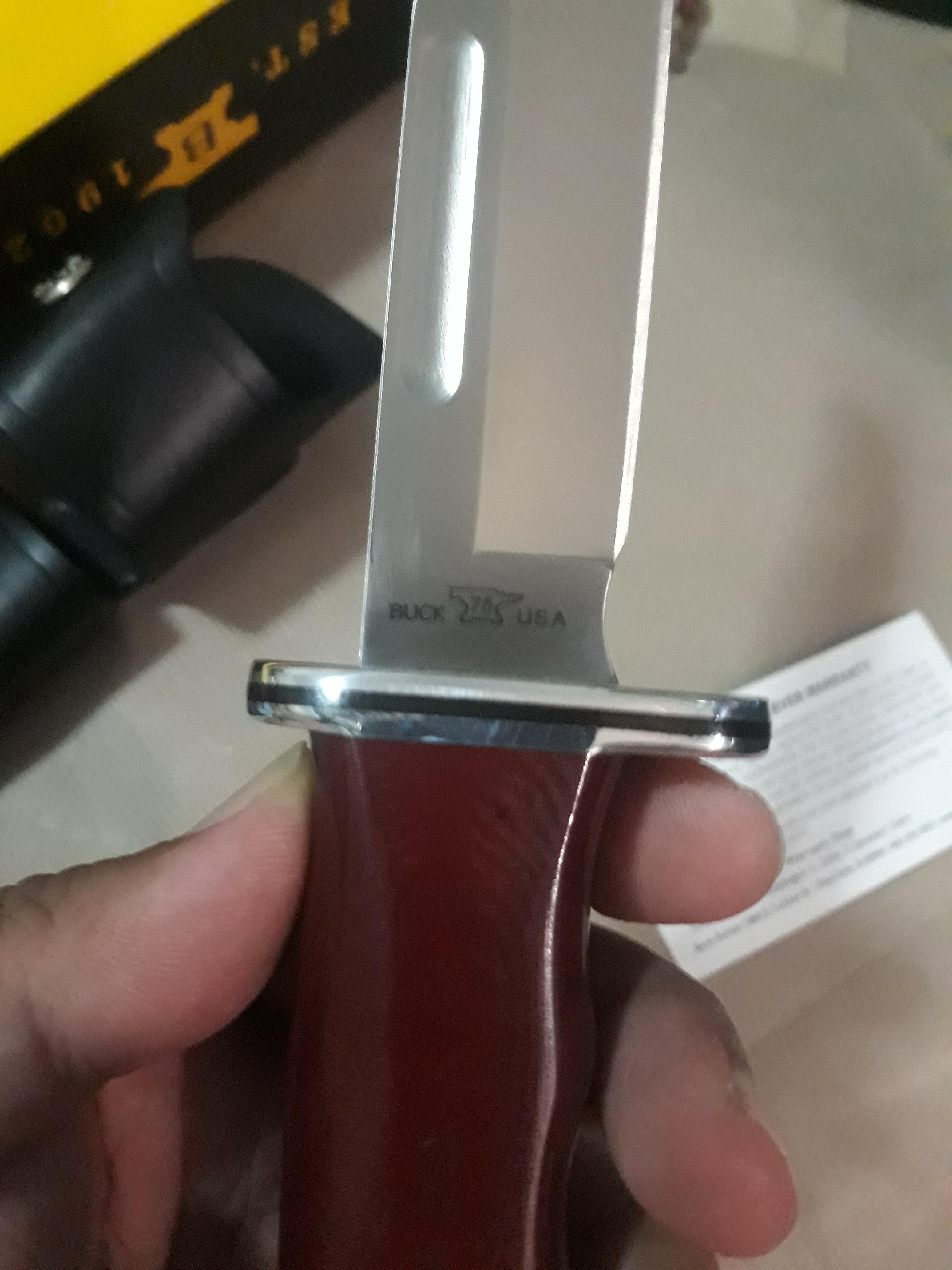 Buck Knives 119 Special Red Micarta BOS S30V Steel Fixed Blade Knife 119RDSSH