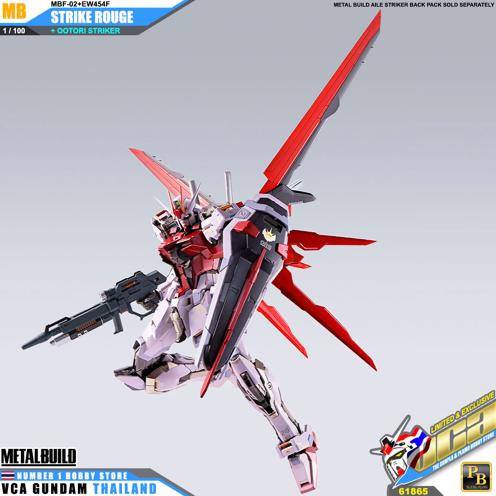 PREMIUM BANDAI TAMASHII NATIONS METAL BUILD STRIKE ROUGE OOTORI STRIKER กันดั้ม ฟิกเกอร์ VCA GUNDAM