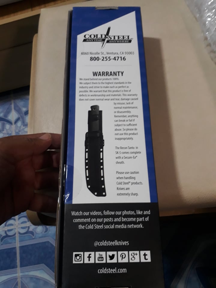 มีดCold Steel Recon Tanto in SK-5