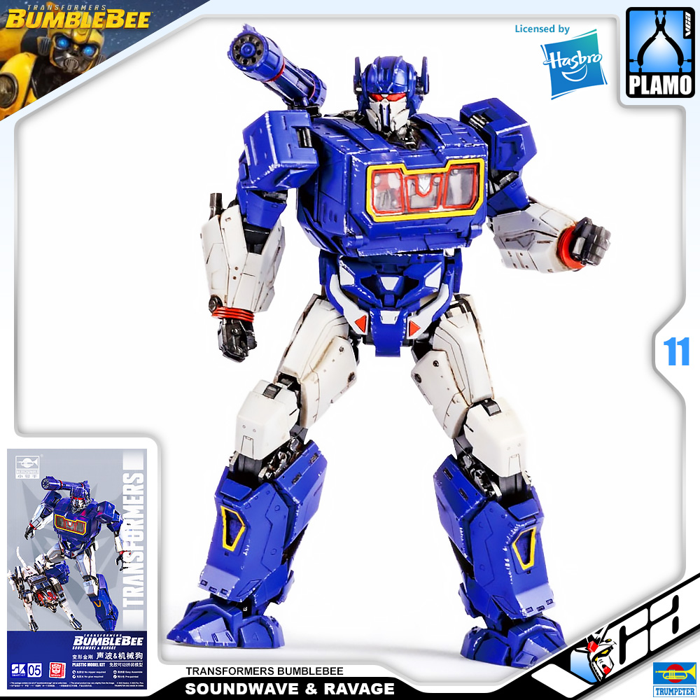 Trumpeter® Transformers Plastic Model Kits Series SOUNDWAVE & RAVAGE TRANSFORMERS BUMBLEBEE