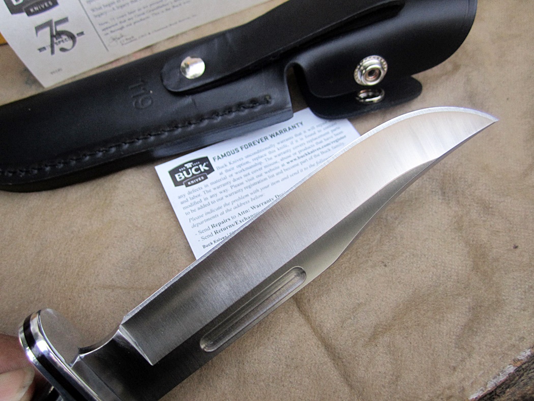 Buck Knives 0119 Special Fixed Blade Knife with Leather Sheath - 75th Anniversary Edition (กล่องกระดาษหาสะสมอยากแล้วครับ)