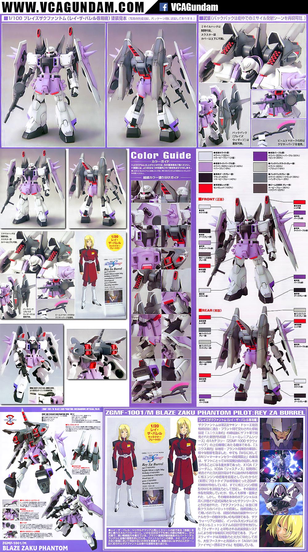 1/100 BLAZE ZAKU PHANTOM (REY ZA BURREL CUSTOM) เบลซ ซาคุ แฟนทอม