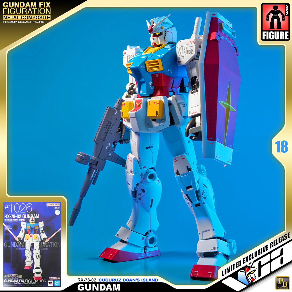 Bandai® Premium Gundam Fix Figuration Metal Composite GFFMC RX-78-02 GUNDAM CUCURUZ DOAN'S ISLAND