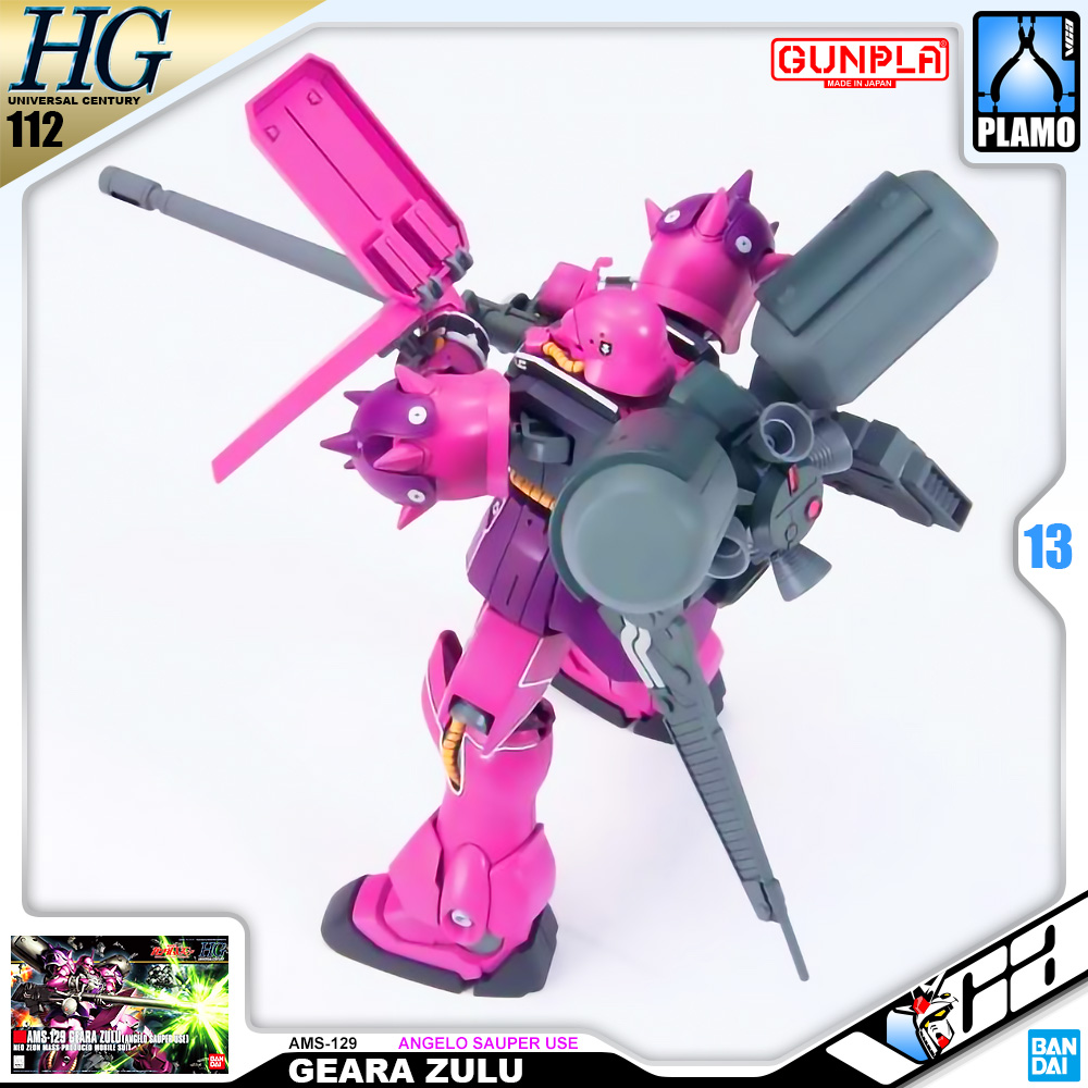 ⭐️ BANDAI GUNPLA HIGH GRADE UNIVERSAL CENTURY HGUC HG 1/144 AMS-129 GEARA ZULU ANGELO SAUPER USE ประกอบ หุ่นยนต์ โมเดล กันดั้ม กันพลา ของเล่น VCA GUNDAM